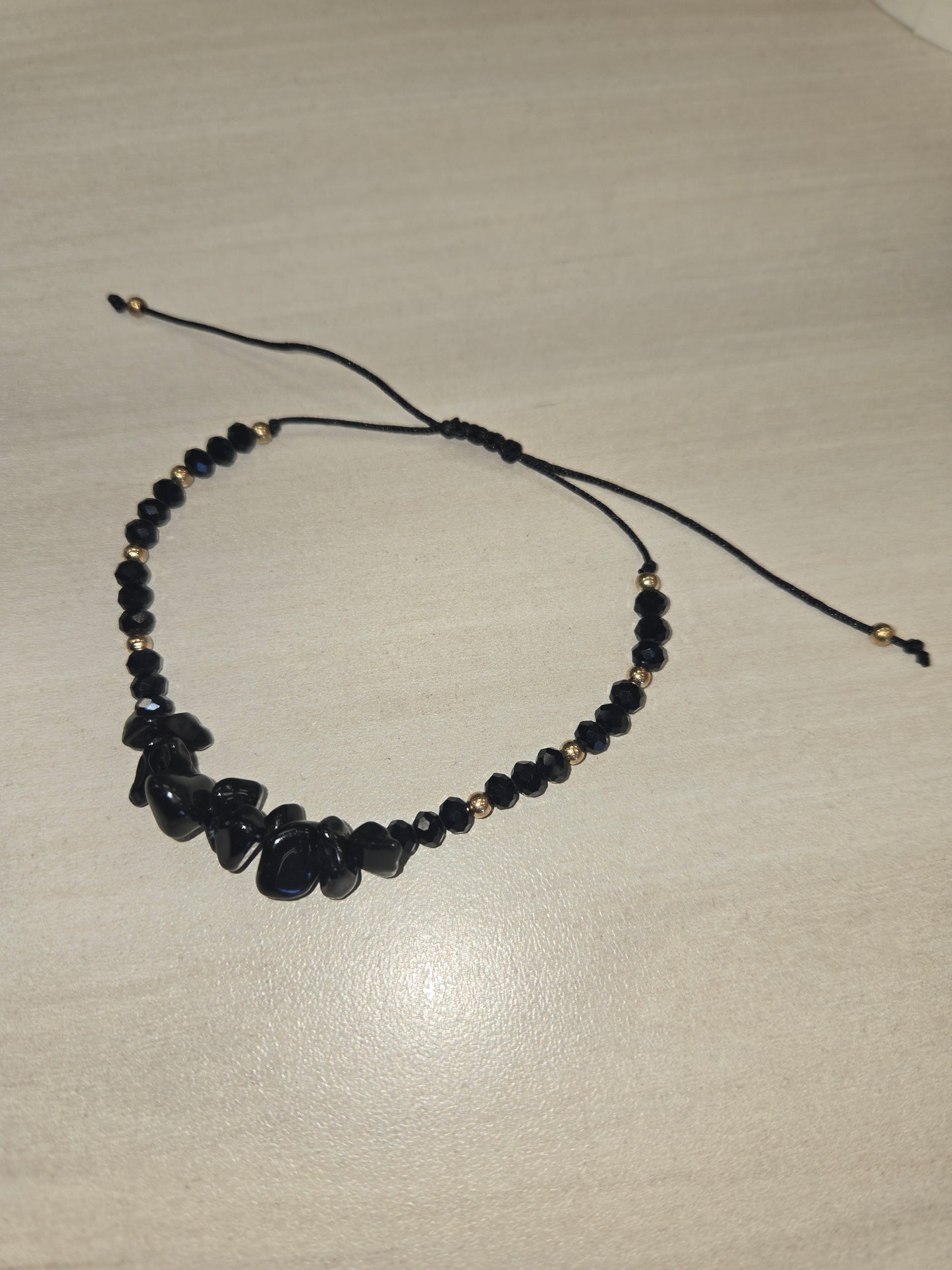 Adjustable Gemstone Chip Bracelet